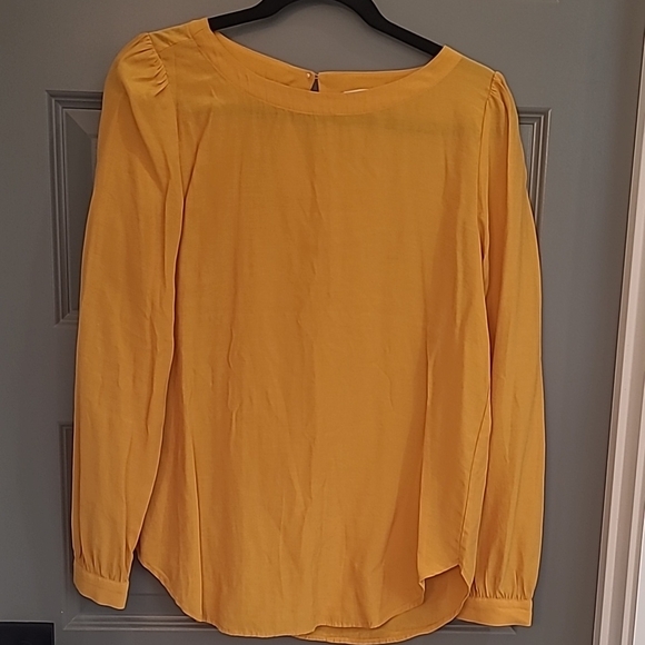 Loft Yellow Blouse - Picture 1 of 5